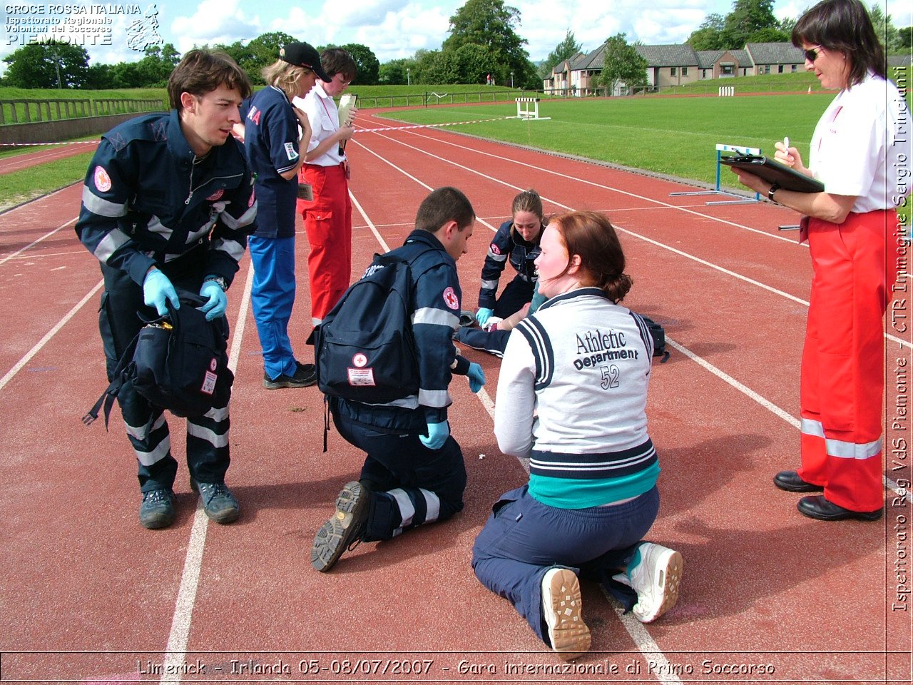 Limerick - Irlanda 05-08/07/2007 - Gara internazionale di Primo Soccorso - FACE First Aid Convention in Europe Ireland - Croce Rossa Italiana - Ispettorato Regionale Volontari del Soccorso Piemonte