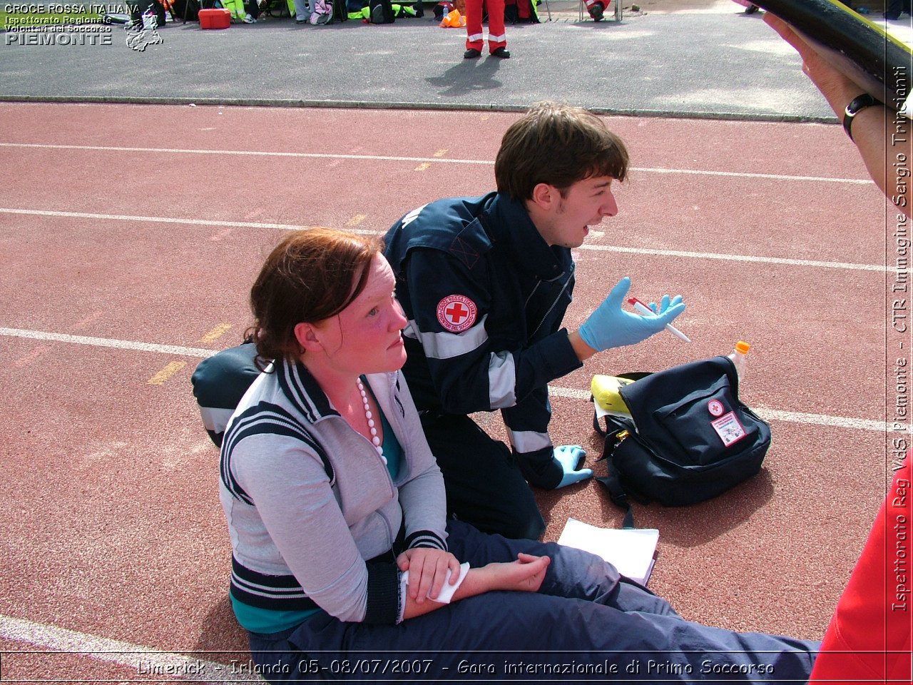 Limerick - Irlanda 05-08/07/2007 - Gara internazionale di Primo Soccorso - FACE First Aid Convention in Europe Ireland - Croce Rossa Italiana - Ispettorato Regionale Volontari del Soccorso Piemonte