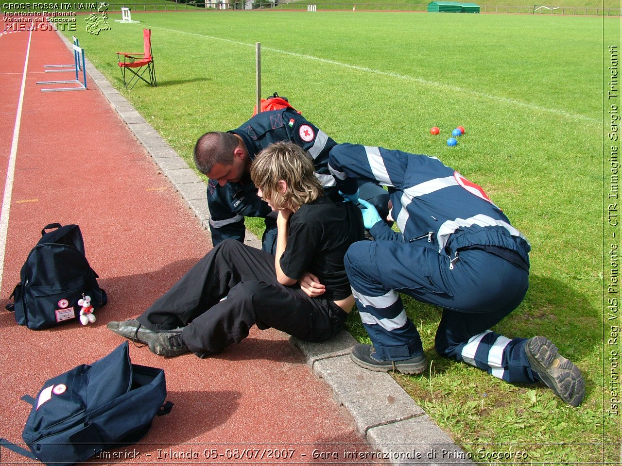 Limerick - Irlanda 05-08/07/2007 - Gara internazionale di Primo Soccorso - FACE First Aid Convention in Europe Ireland - Croce Rossa Italiana - Ispettorato Regionale Volontari del Soccorso Piemonte