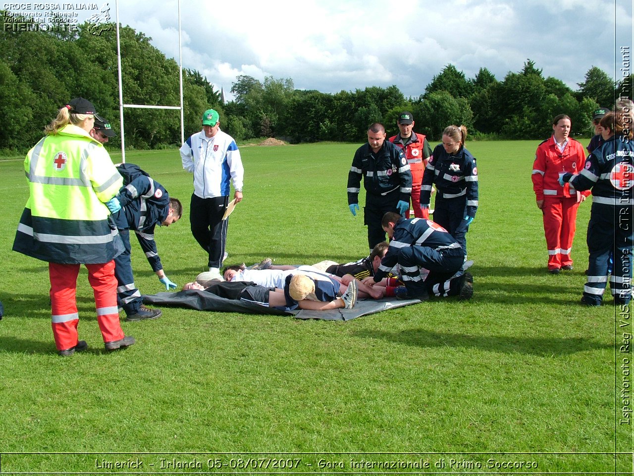 Limerick - Irlanda 05-08/07/2007 - Gara internazionale di Primo Soccorso - FACE First Aid Convention in Europe Ireland - Croce Rossa Italiana - Ispettorato Regionale Volontari del Soccorso Piemonte