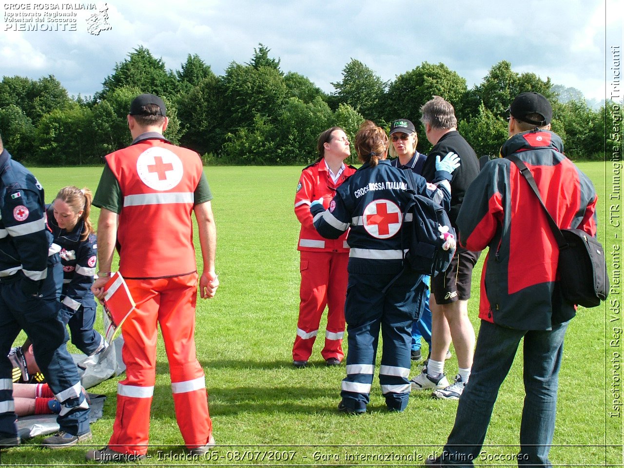 Limerick - Irlanda 05-08/07/2007 - Gara internazionale di Primo Soccorso - FACE First Aid Convention in Europe Ireland - Croce Rossa Italiana - Ispettorato Regionale Volontari del Soccorso Piemonte