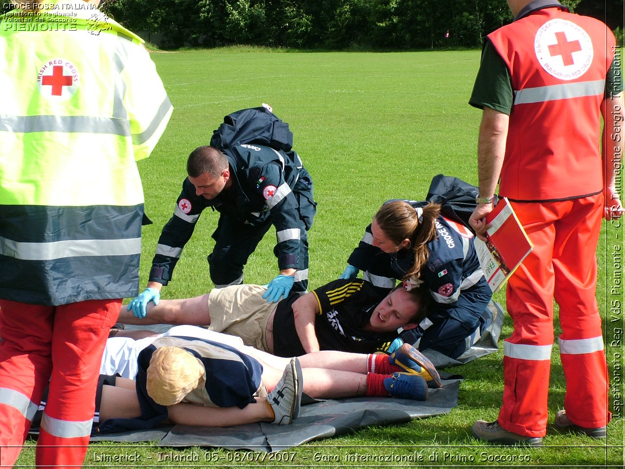 Limerick - Irlanda 05-08/07/2007 - Gara internazionale di Primo Soccorso - FACE First Aid Convention in Europe Ireland - Croce Rossa Italiana - Ispettorato Regionale Volontari del Soccorso Piemonte