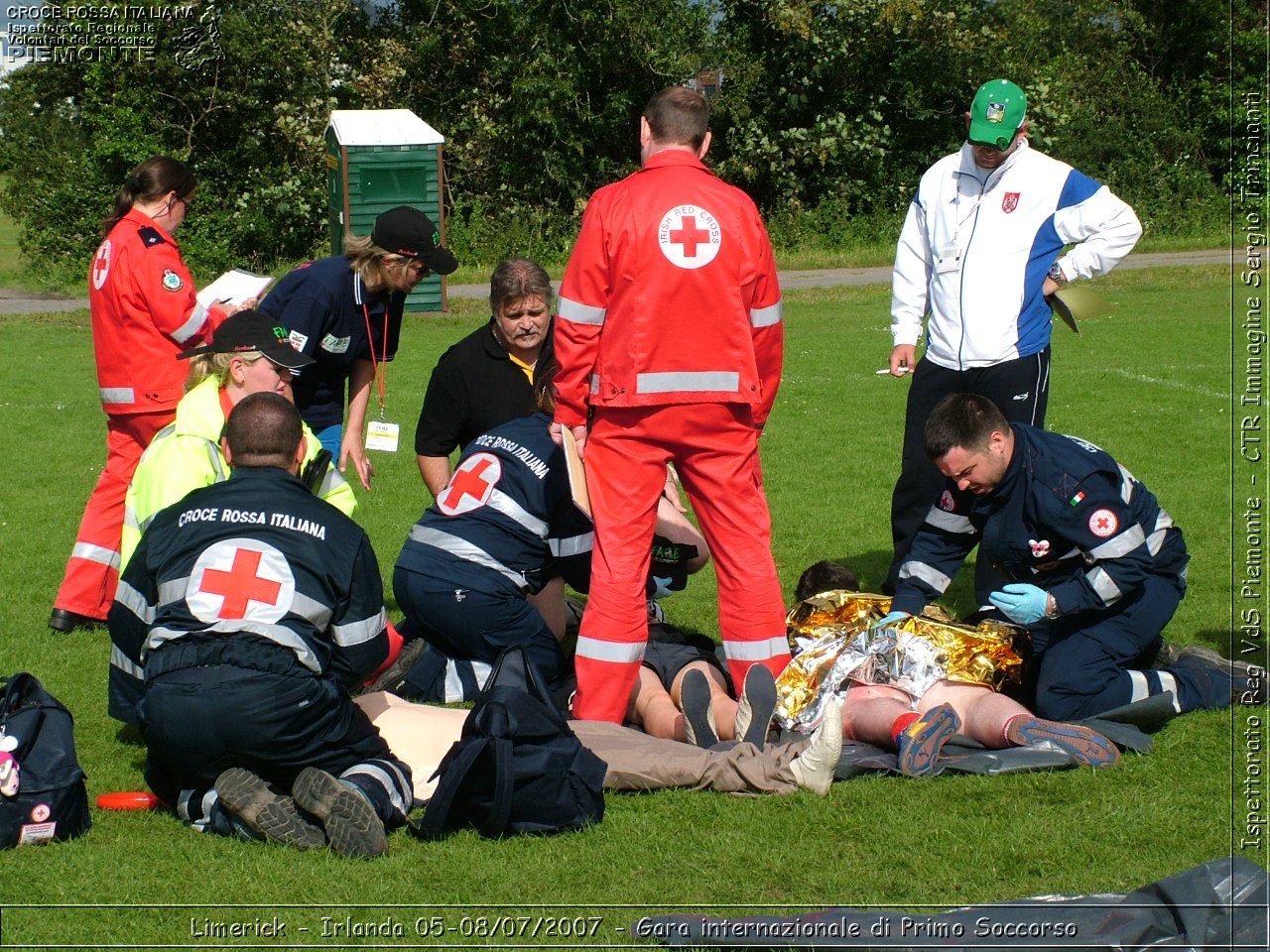 Limerick - Irlanda 05-08/07/2007 - Gara internazionale di Primo Soccorso - FACE First Aid Convention in Europe Ireland - Croce Rossa Italiana - Ispettorato Regionale Volontari del Soccorso Piemonte