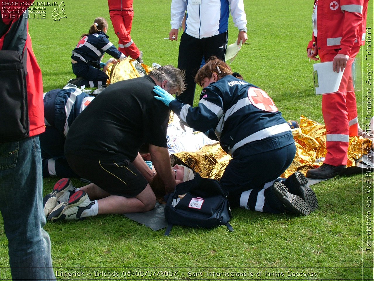 Limerick - Irlanda 05-08/07/2007 - Gara internazionale di Primo Soccorso - FACE First Aid Convention in Europe Ireland - Croce Rossa Italiana - Ispettorato Regionale Volontari del Soccorso Piemonte