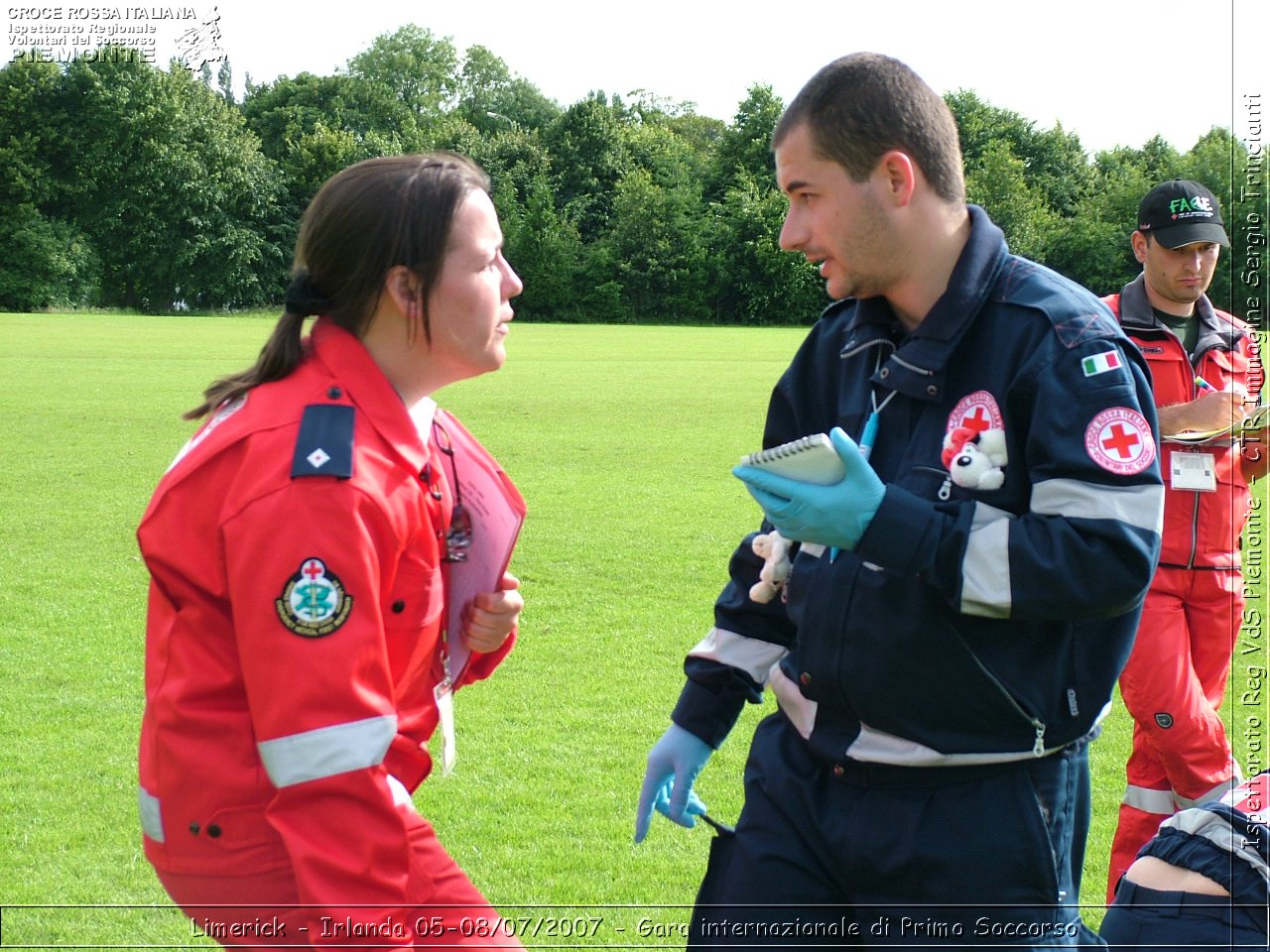 Limerick - Irlanda 05-08/07/2007 - Gara internazionale di Primo Soccorso - FACE First Aid Convention in Europe Ireland - Croce Rossa Italiana - Ispettorato Regionale Volontari del Soccorso Piemonte