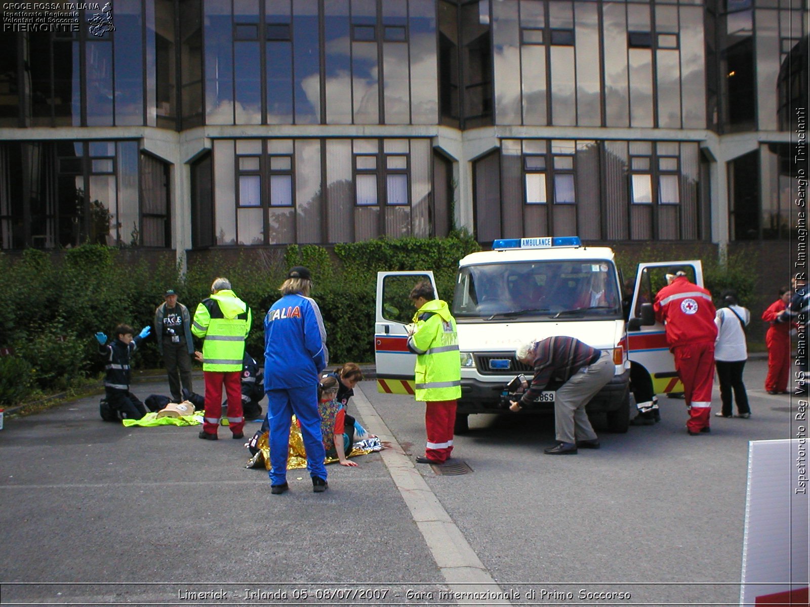 Limerick - Irlanda 05-08/07/2007 - Gara internazionale di Primo Soccorso - FACE First Aid Convention in Europe Ireland - Croce Rossa Italiana - Ispettorato Regionale Volontari del Soccorso Piemonte