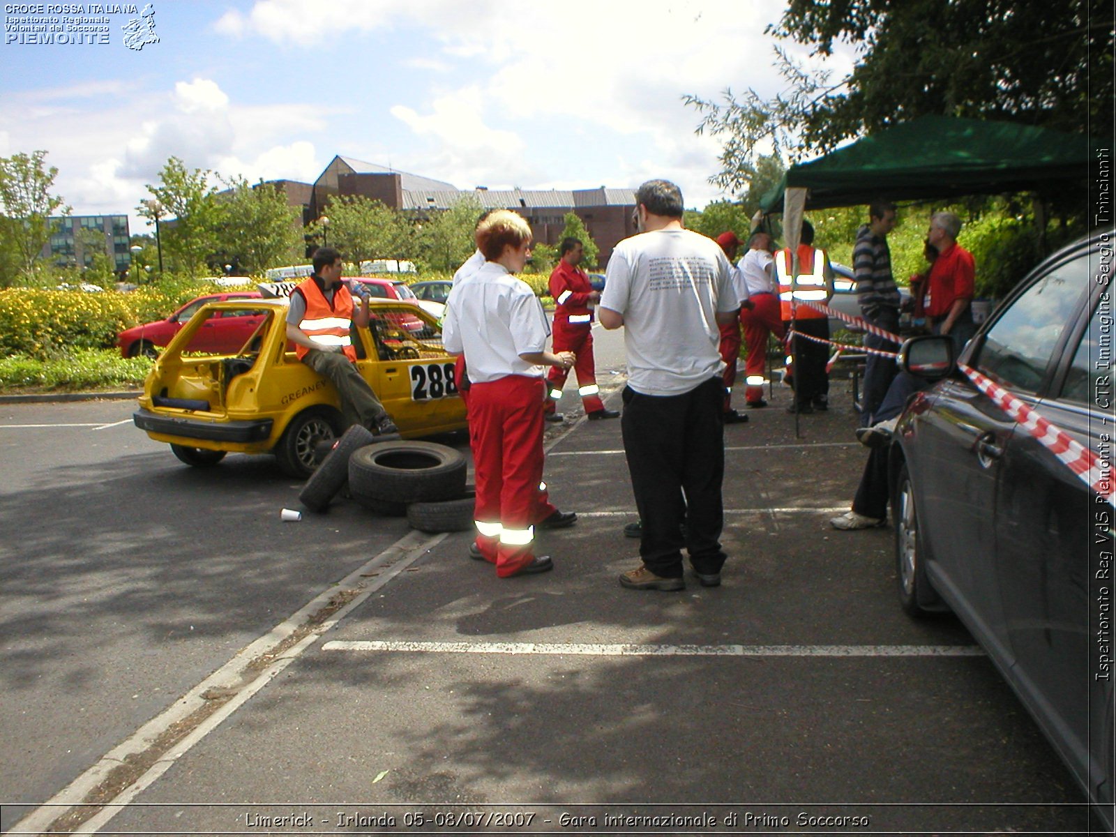 Limerick - Irlanda 05-08/07/2007 - Gara internazionale di Primo Soccorso - FACE First Aid Convention in Europe Ireland - Croce Rossa Italiana - Ispettorato Regionale Volontari del Soccorso Piemonte