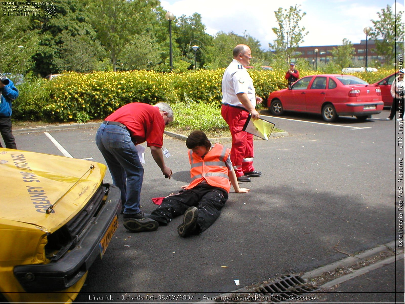 Limerick - Irlanda 05-08/07/2007 - Gara internazionale di Primo Soccorso - FACE First Aid Convention in Europe Ireland - Croce Rossa Italiana - Ispettorato Regionale Volontari del Soccorso Piemonte