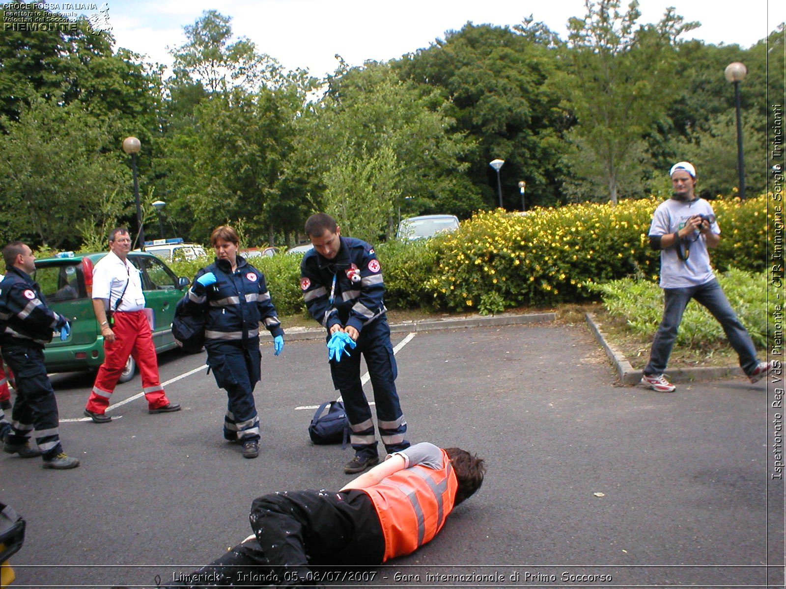 Limerick - Irlanda 05-08/07/2007 - Gara internazionale di Primo Soccorso - FACE First Aid Convention in Europe Ireland - Croce Rossa Italiana - Ispettorato Regionale Volontari del Soccorso Piemonte