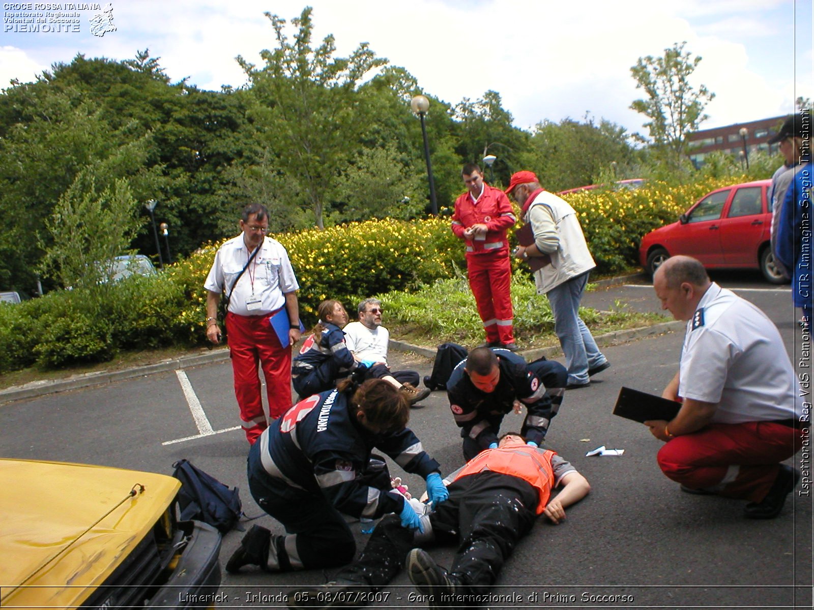 Limerick - Irlanda 05-08/07/2007 - Gara internazionale di Primo Soccorso - FACE First Aid Convention in Europe Ireland - Croce Rossa Italiana - Ispettorato Regionale Volontari del Soccorso Piemonte