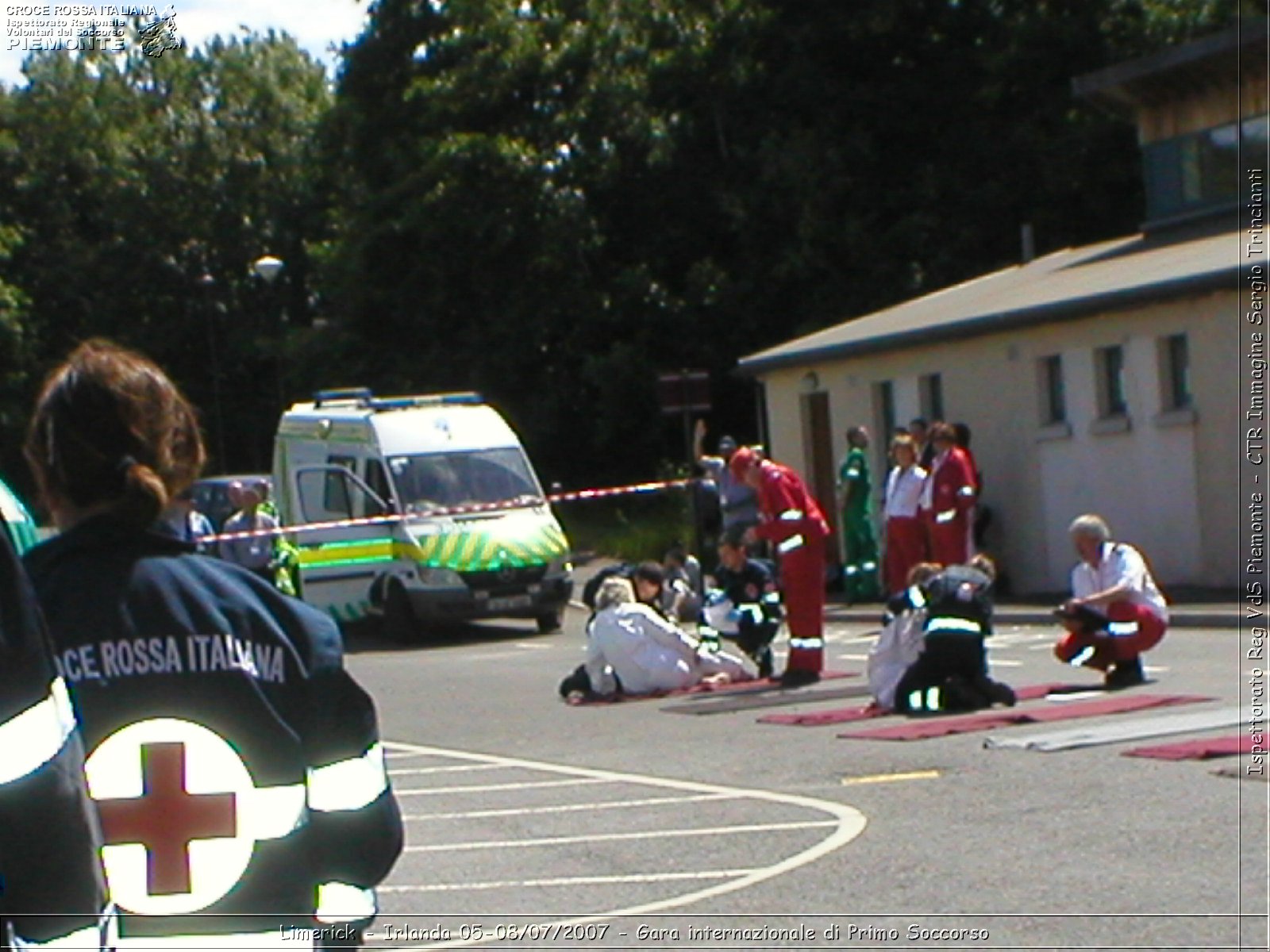 Limerick - Irlanda 05-08/07/2007 - Gara internazionale di Primo Soccorso - FACE First Aid Convention in Europe Ireland - Croce Rossa Italiana - Ispettorato Regionale Volontari del Soccorso Piemonte