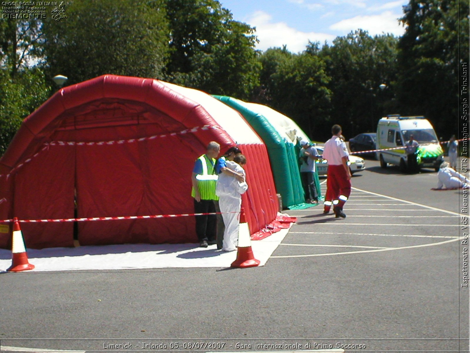 Limerick - Irlanda 05-08/07/2007 - Gara internazionale di Primo Soccorso - FACE First Aid Convention in Europe Ireland - Croce Rossa Italiana - Ispettorato Regionale Volontari del Soccorso Piemonte