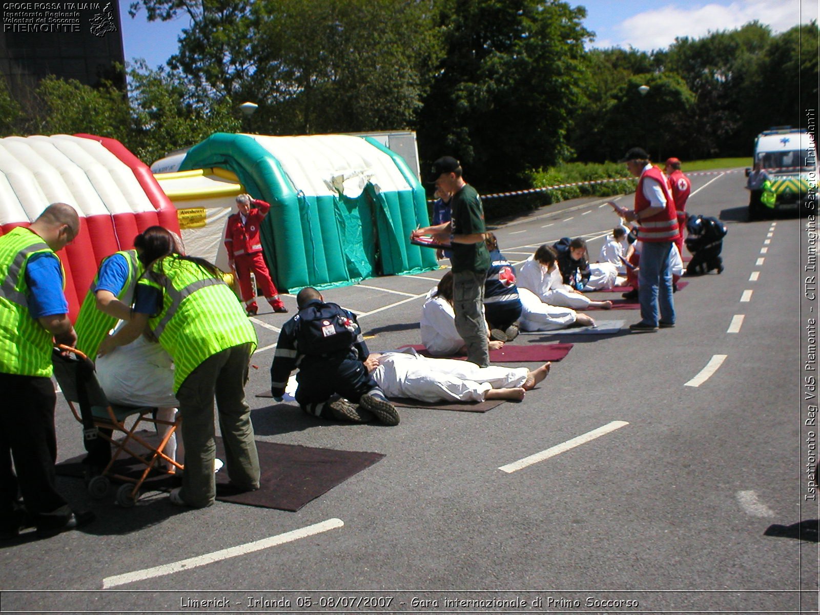 Limerick - Irlanda 05-08/07/2007 - Gara internazionale di Primo Soccorso - FACE First Aid Convention in Europe Ireland - Croce Rossa Italiana - Ispettorato Regionale Volontari del Soccorso Piemonte