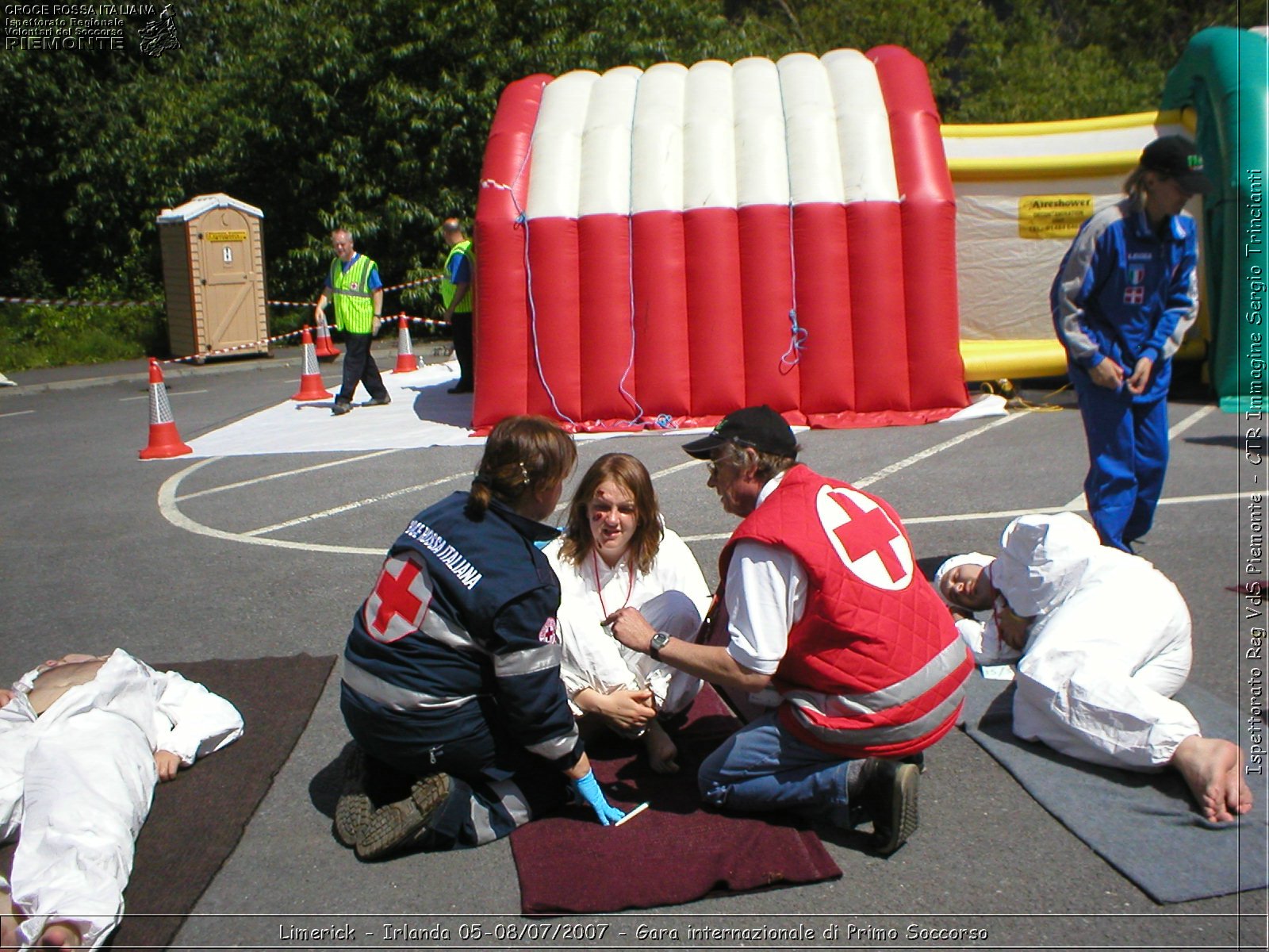 Limerick - Irlanda 05-08/07/2007 - Gara internazionale di Primo Soccorso - FACE First Aid Convention in Europe Ireland - Croce Rossa Italiana - Ispettorato Regionale Volontari del Soccorso Piemonte