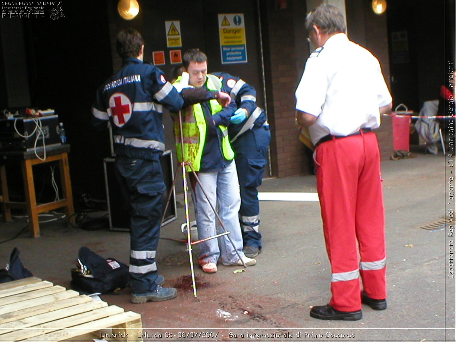 Limerick - Irlanda 05-08/07/2007 - Gara internazionale di Primo Soccorso - FACE First Aid Convention in Europe Ireland - Croce Rossa Italiana - Ispettorato Regionale Volontari del Soccorso Piemonte