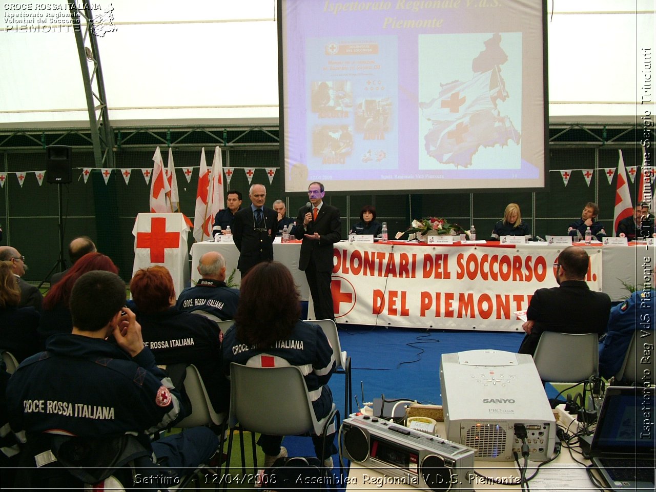 Settimo Torinese - 12/04/2008 - Assemblea Regionale 2008 Volontari Del Soccorso del Piemonte  - Croce Rossa Italiana - Ispettorato Regionale Volontari del Soccorso Piemonte