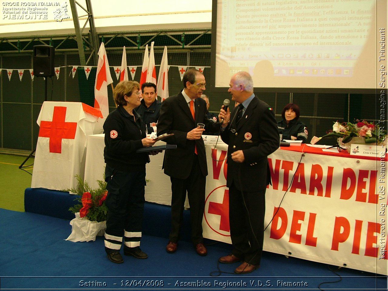 Settimo Torinese - 12/04/2008 - Assemblea Regionale 2008 Volontari Del Soccorso del Piemonte  - Croce Rossa Italiana - Ispettorato Regionale Volontari del Soccorso Piemonte