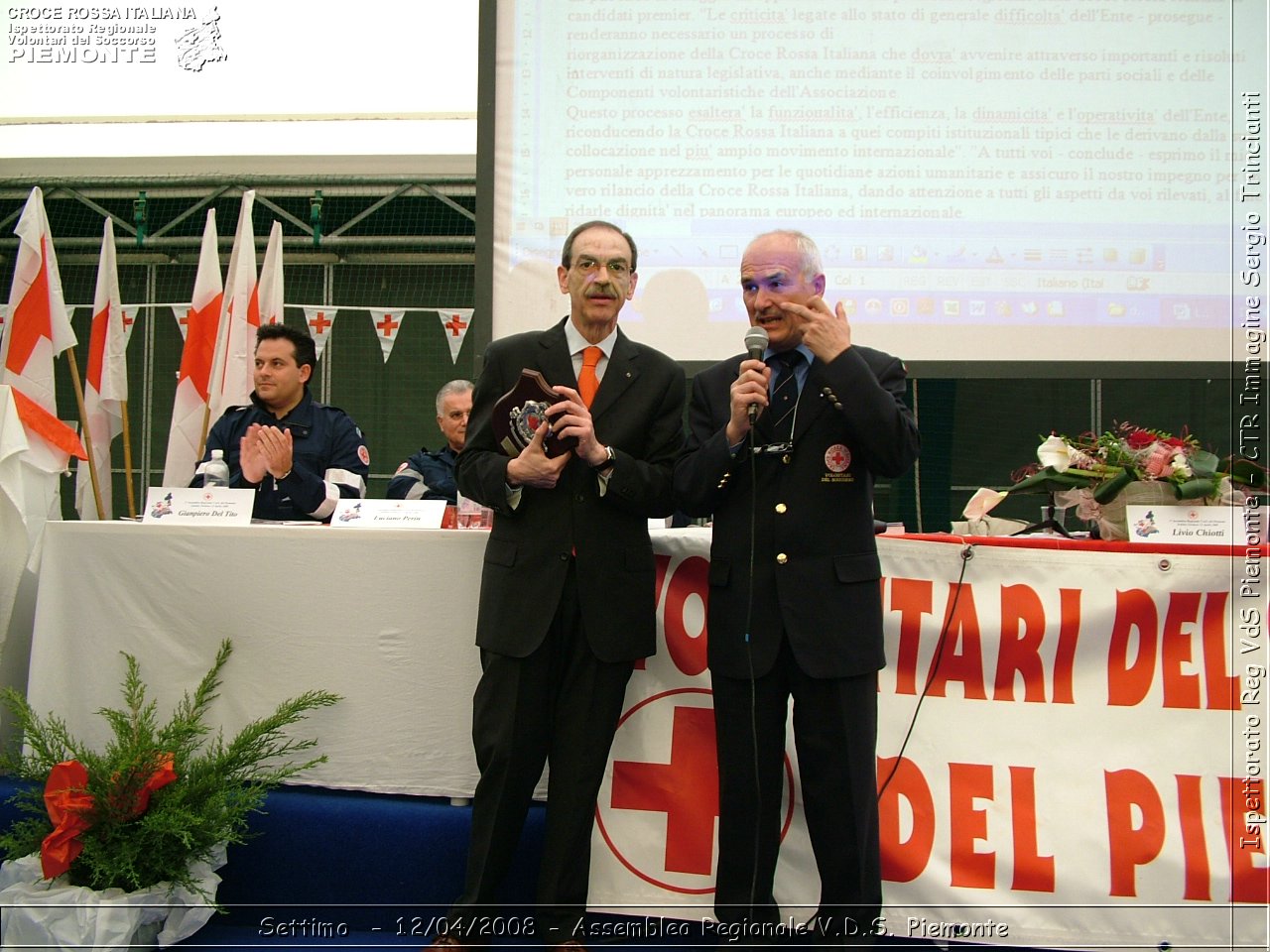 Settimo Torinese - 12/04/2008 - Assemblea Regionale 2008 Volontari Del Soccorso del Piemonte  - Croce Rossa Italiana - Ispettorato Regionale Volontari del Soccorso Piemonte