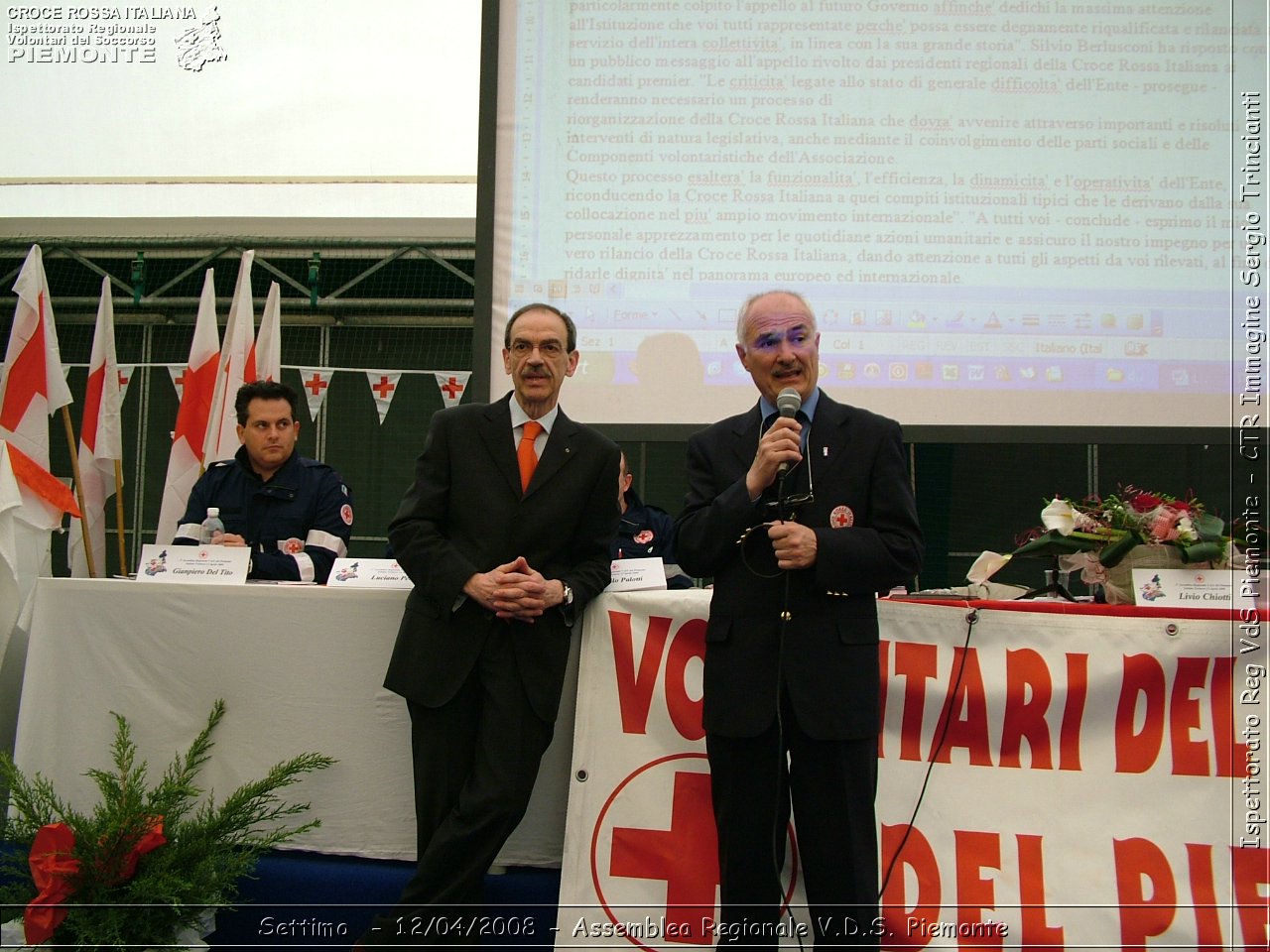 Settimo Torinese - 12/04/2008 - Assemblea Regionale 2008 Volontari Del Soccorso del Piemonte  - Croce Rossa Italiana - Ispettorato Regionale Volontari del Soccorso Piemonte