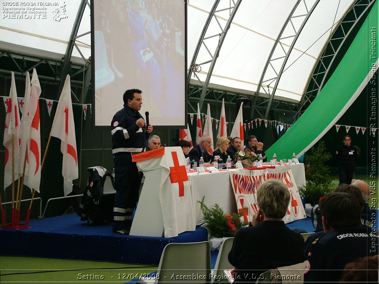 Settimo Torinese - 12/04/2008 - Assemblea Regionale 2008 Volontari Del Soccorso del Piemonte  - Croce Rossa Italiana - Ispettorato Regionale Volontari del Soccorso Piemonte