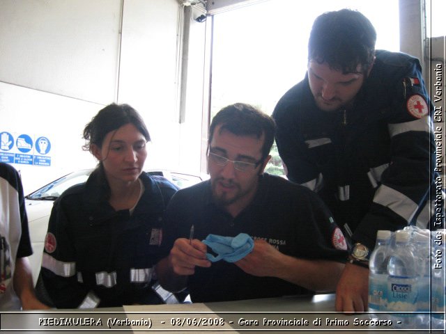 PIEDIMULERA 08/06/2008 - Gara provinciale di primo soccorso 07/06/2008  - Foto da: Ispettorato Provinciale di Verbania -  Croce Rossa Italiana - Ispettorato Regionale Volontari del Soccorso Piemonte