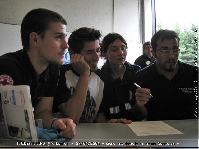 PIEDIMULERA 08/06/2008 - Gara provinciale di primo soccorso 07/06/2008  - Foto da: Ispettorato Provinciale di Verbania -  Croce Rossa Italiana - Ispettorato Regionale Volontari del Soccorso Piemonte