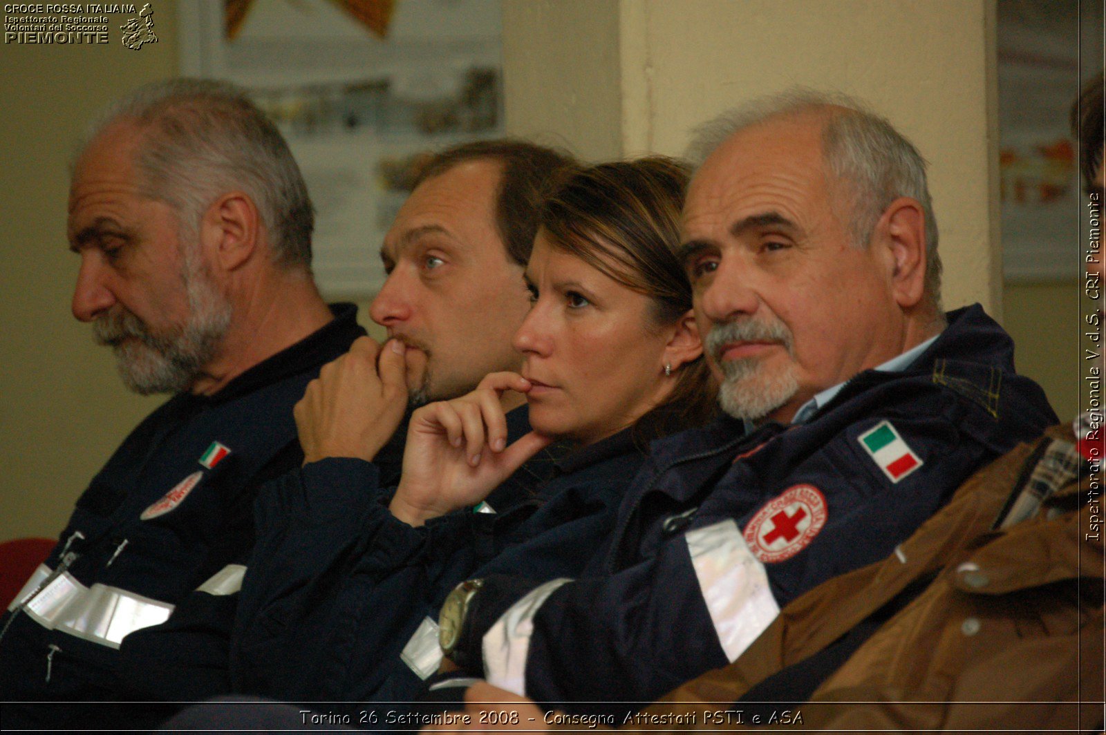 Torino 26 Settembre 2008 - Consegna Attestati PSTI e ASA -  Croce Rossa Italiana - Ispettorato Regionale Volontari del Soccorso Piemonte