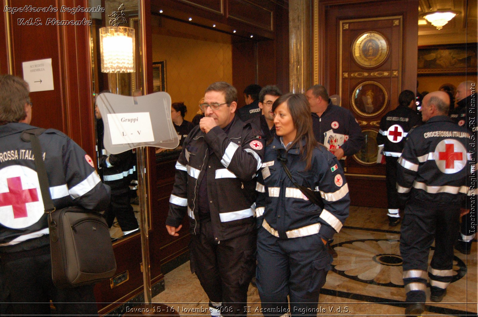 Baveno 15-16 Novembre 2008 - II Assemblea Regionale V.d.S. -  Croce Rossa Italiana - Ispettorato Regionale Volontari del Soccorso Piemonte