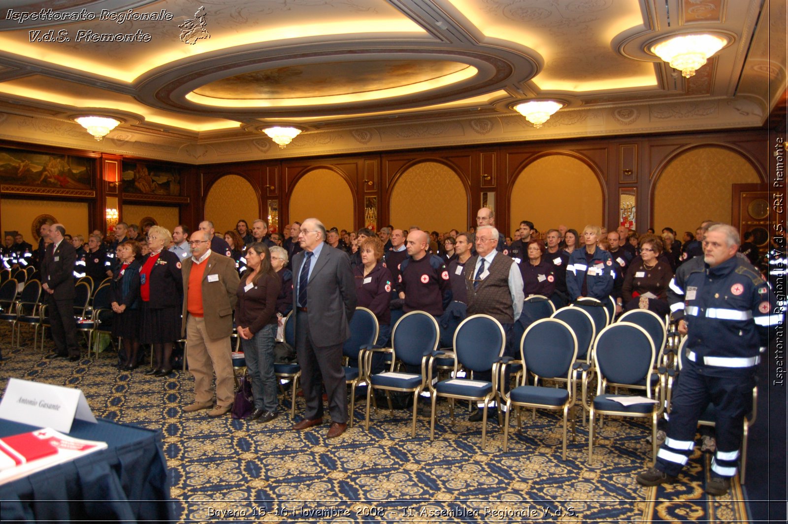 Baveno 15-16 Novembre 2008 - II Assemblea Regionale V.d.S. -  Croce Rossa Italiana - Ispettorato Regionale Volontari del Soccorso Piemonte