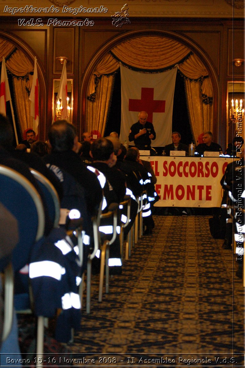 Baveno 15-16 Novembre 2008 - II Assemblea Regionale V.d.S. -  Croce Rossa Italiana - Ispettorato Regionale Volontari del Soccorso Piemonte