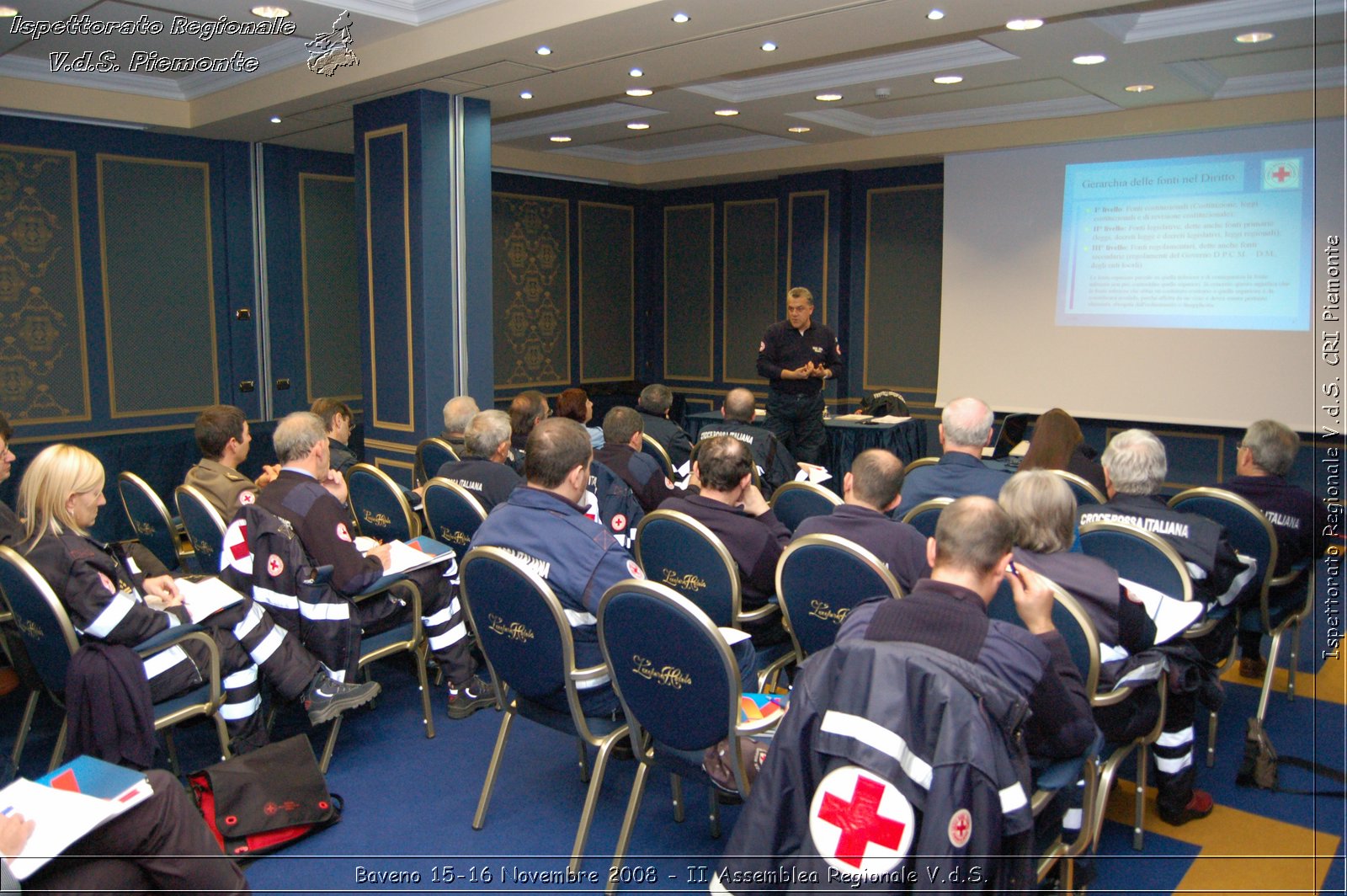 Baveno 15-16 Novembre 2008 - II Assemblea Regionale V.d.S. -  Croce Rossa Italiana - Ispettorato Regionale Volontari del Soccorso Piemonte