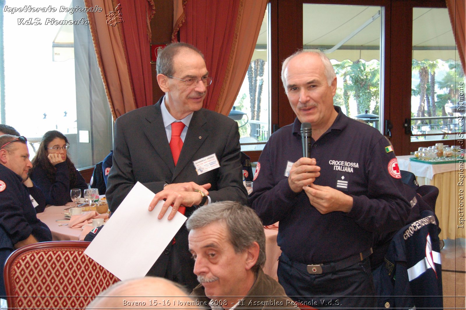 Baveno 15-16 Novembre 2008 - II Assemblea Regionale V.d.S. -  Croce Rossa Italiana - Ispettorato Regionale Volontari del Soccorso Piemonte