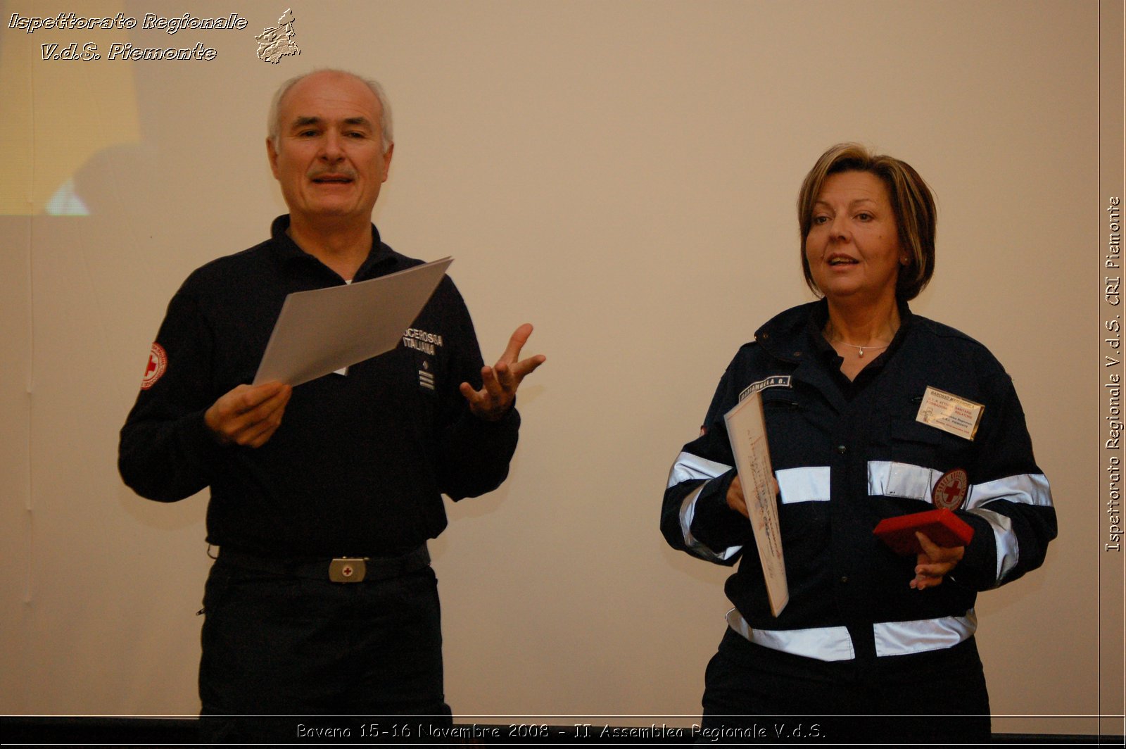 Baveno 15-16 Novembre 2008 - II Assemblea Regionale V.d.S. -  Croce Rossa Italiana - Ispettorato Regionale Volontari del Soccorso Piemonte