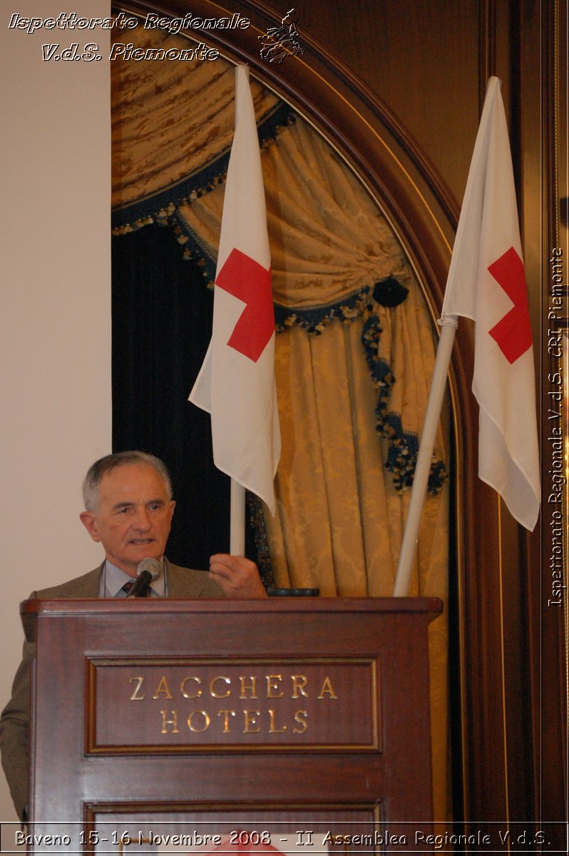 Baveno 15-16 Novembre 2008 - II Assemblea Regionale V.d.S. -  Croce Rossa Italiana - Ispettorato Regionale Volontari del Soccorso Piemonte