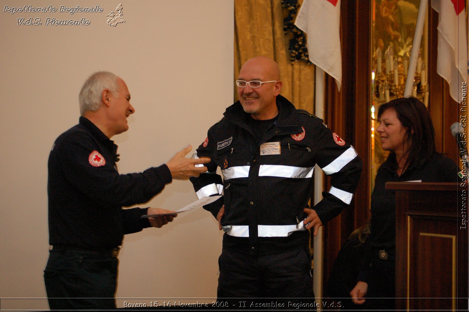 Baveno 15-16 Novembre 2008 - II Assemblea Regionale V.d.S. -  Croce Rossa Italiana - Ispettorato Regionale Volontari del Soccorso Piemonte