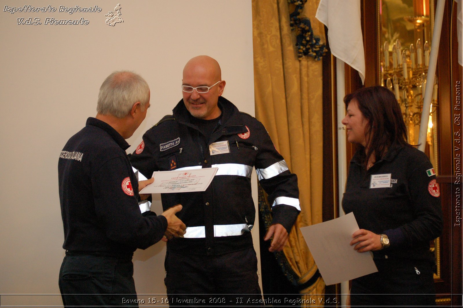 Baveno 15-16 Novembre 2008 - II Assemblea Regionale V.d.S. -  Croce Rossa Italiana - Ispettorato Regionale Volontari del Soccorso Piemonte