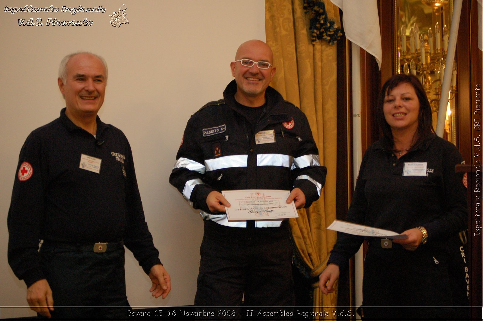 Baveno 15-16 Novembre 2008 - II Assemblea Regionale V.d.S. -  Croce Rossa Italiana - Ispettorato Regionale Volontari del Soccorso Piemonte