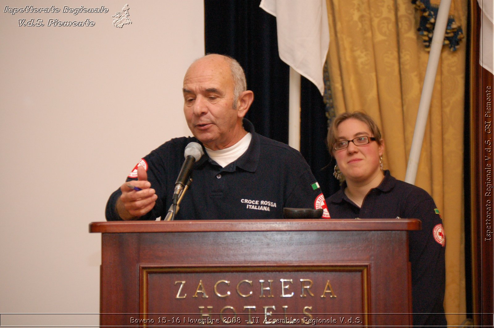 Baveno 15-16 Novembre 2008 - II Assemblea Regionale V.d.S. -  Croce Rossa Italiana - Ispettorato Regionale Volontari del Soccorso Piemonte