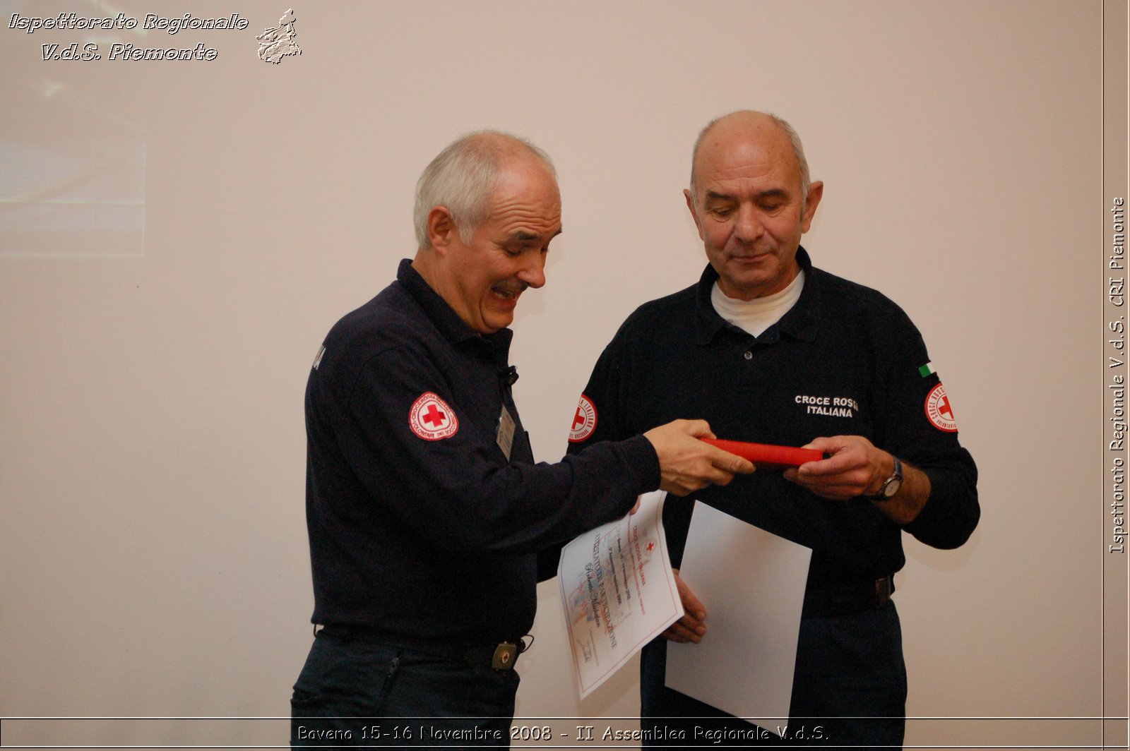 Baveno 15-16 Novembre 2008 - II Assemblea Regionale V.d.S. -  Croce Rossa Italiana - Ispettorato Regionale Volontari del Soccorso Piemonte