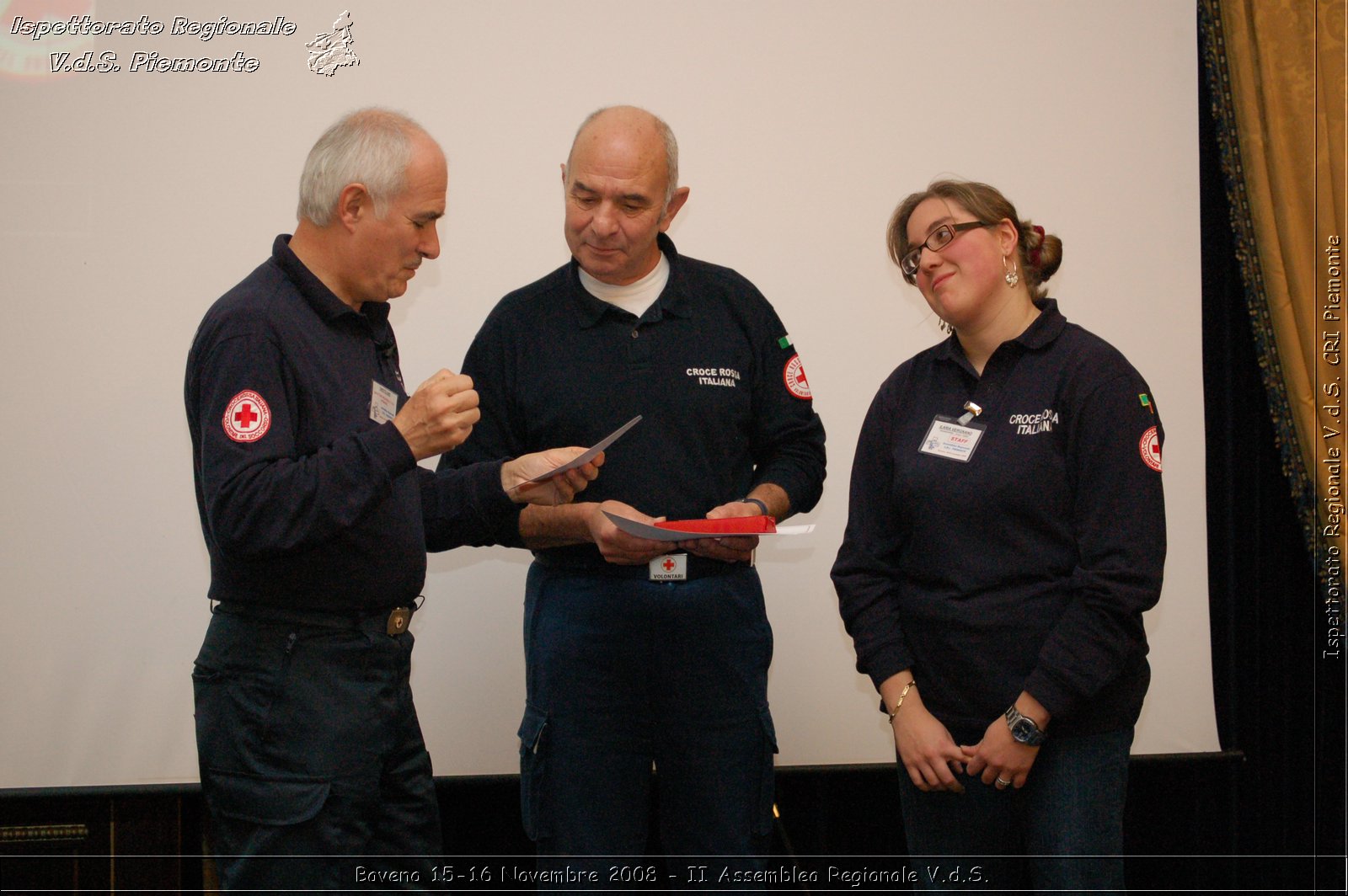 Baveno 15-16 Novembre 2008 - II Assemblea Regionale V.d.S. -  Croce Rossa Italiana - Ispettorato Regionale Volontari del Soccorso Piemonte