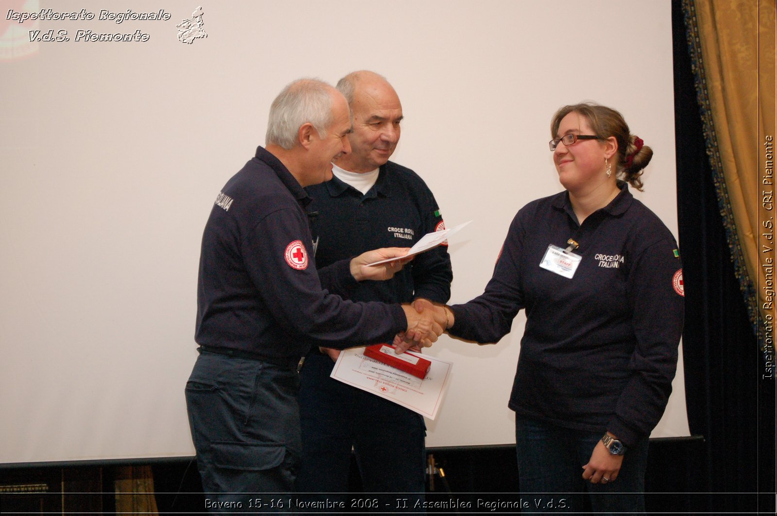 Baveno 15-16 Novembre 2008 - II Assemblea Regionale V.d.S. -  Croce Rossa Italiana - Ispettorato Regionale Volontari del Soccorso Piemonte