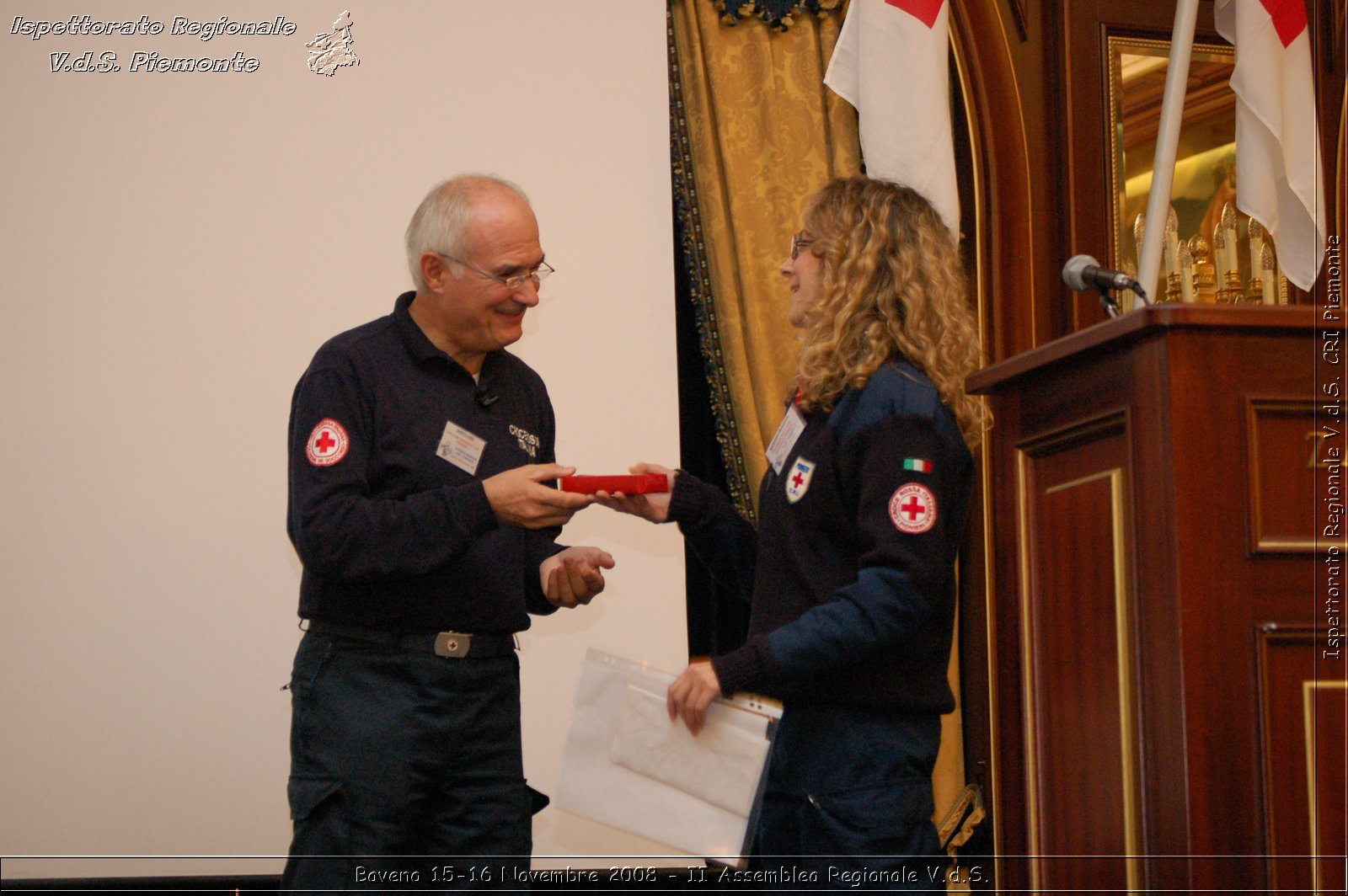 Baveno 15-16 Novembre 2008 - II Assemblea Regionale V.d.S. -  Croce Rossa Italiana - Ispettorato Regionale Volontari del Soccorso Piemonte