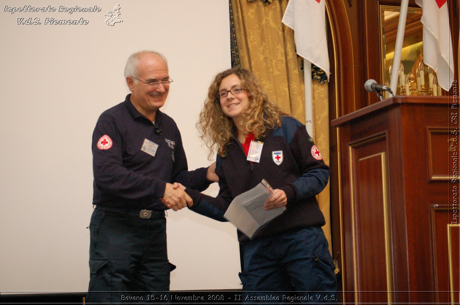 Baveno 15-16 Novembre 2008 - II Assemblea Regionale V.d.S. -  Croce Rossa Italiana - Ispettorato Regionale Volontari del Soccorso Piemonte