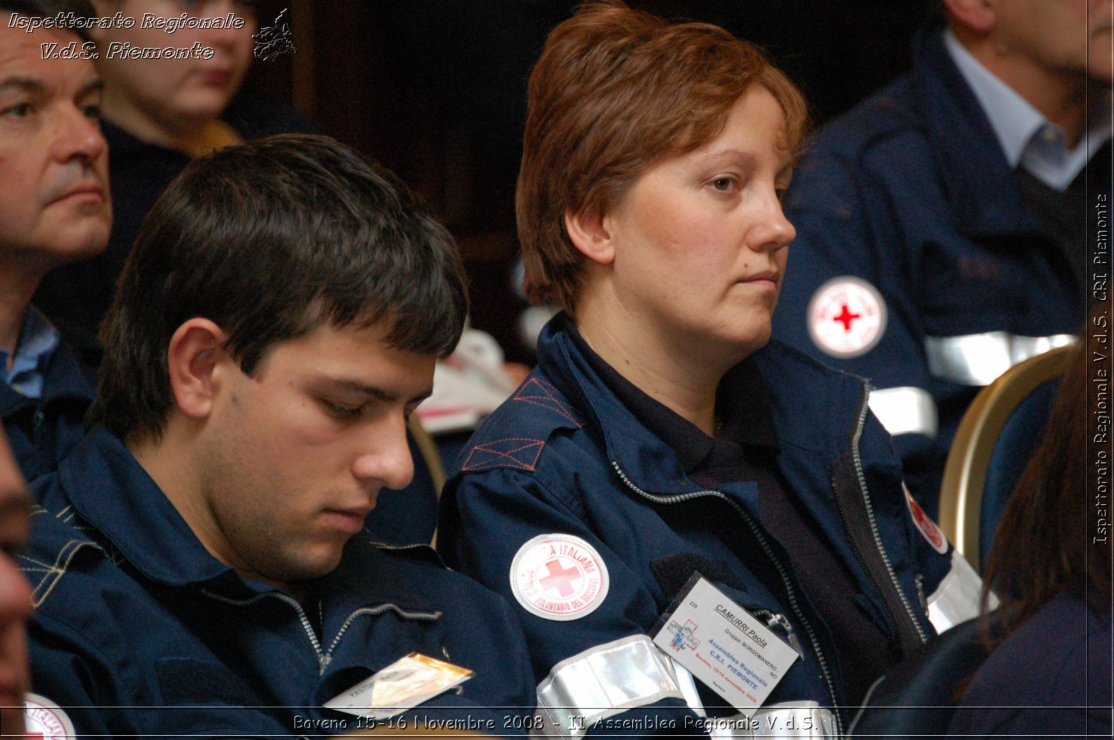 Baveno 15-16 Novembre 2008 - II Assemblea Regionale V.d.S. -  Croce Rossa Italiana - Ispettorato Regionale Volontari del Soccorso Piemonte