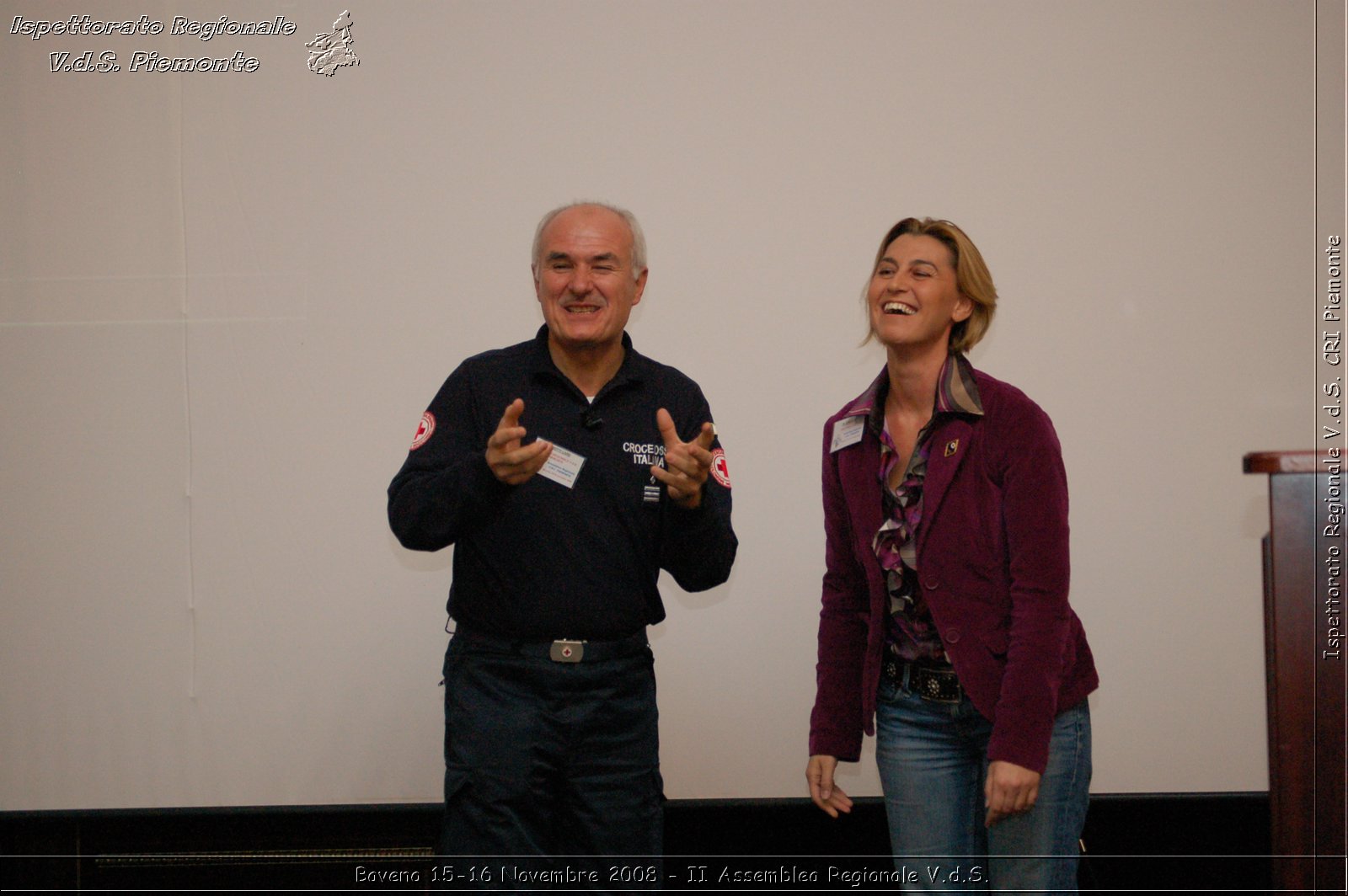 Baveno 15-16 Novembre 2008 - II Assemblea Regionale V.d.S. -  Croce Rossa Italiana - Ispettorato Regionale Volontari del Soccorso Piemonte