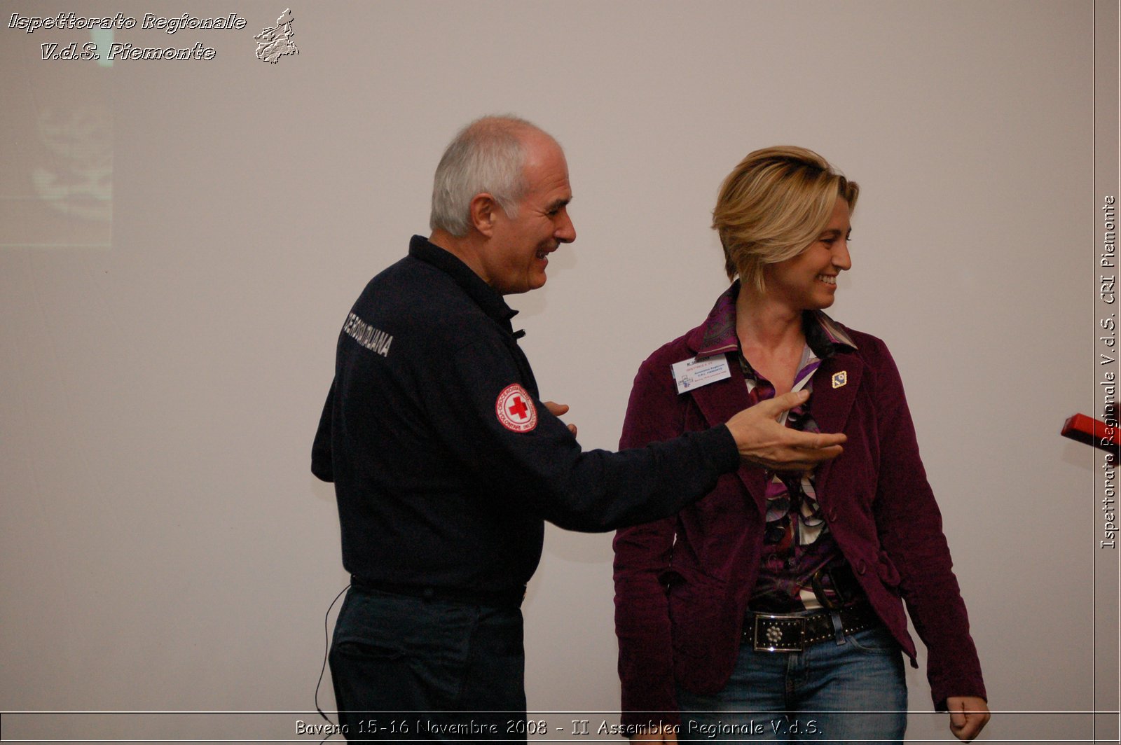 Baveno 15-16 Novembre 2008 - II Assemblea Regionale V.d.S. -  Croce Rossa Italiana - Ispettorato Regionale Volontari del Soccorso Piemonte