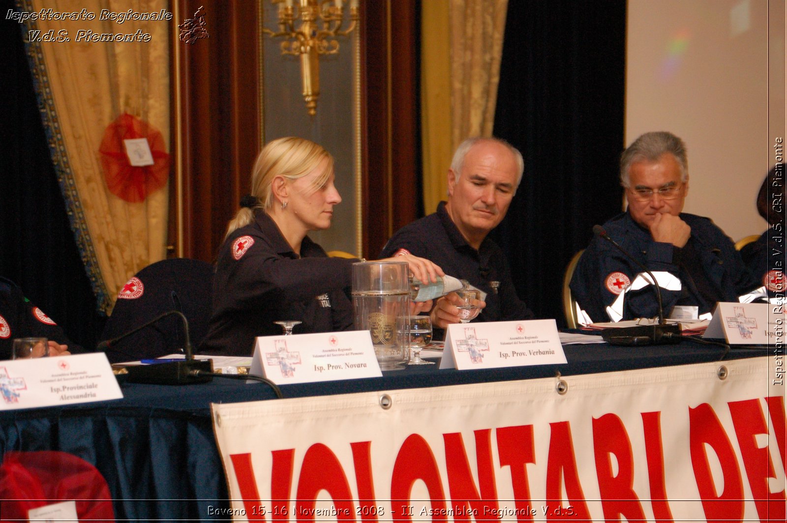 Baveno 15-16 Novembre 2008 - II Assemblea Regionale V.d.S. -  Croce Rossa Italiana - Ispettorato Regionale Volontari del Soccorso Piemonte