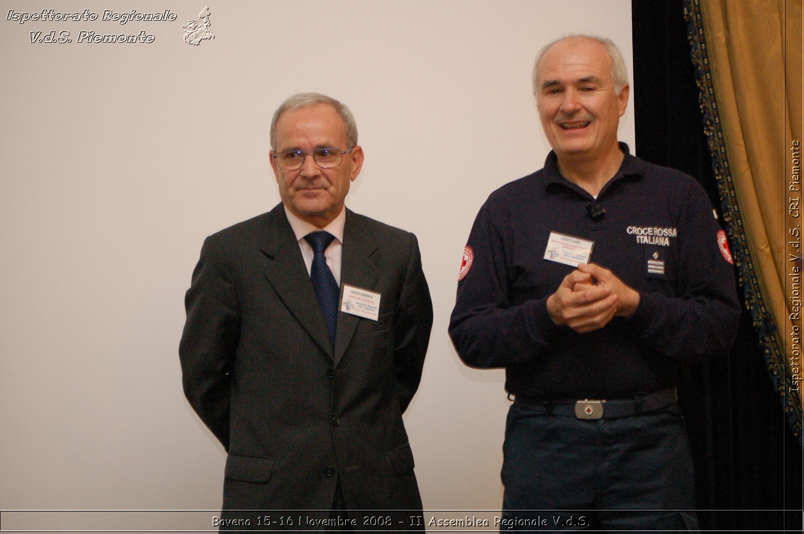 Baveno 15-16 Novembre 2008 - II Assemblea Regionale V.d.S. -  Croce Rossa Italiana - Ispettorato Regionale Volontari del Soccorso Piemonte