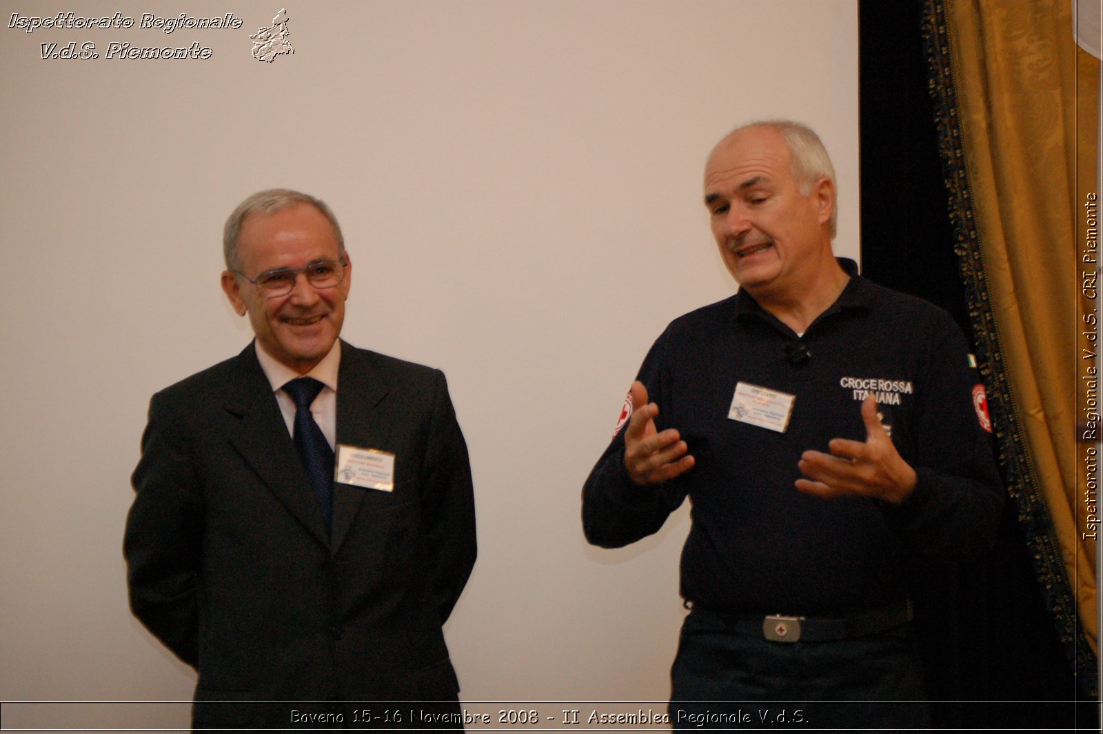 Baveno 15-16 Novembre 2008 - II Assemblea Regionale V.d.S. -  Croce Rossa Italiana - Ispettorato Regionale Volontari del Soccorso Piemonte