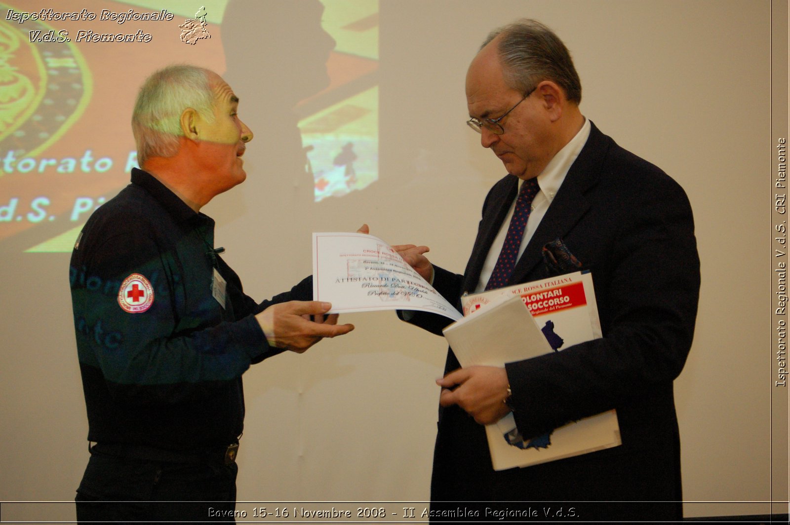 Baveno 15-16 Novembre 2008 - II Assemblea Regionale V.d.S. -  Croce Rossa Italiana - Ispettorato Regionale Volontari del Soccorso Piemonte